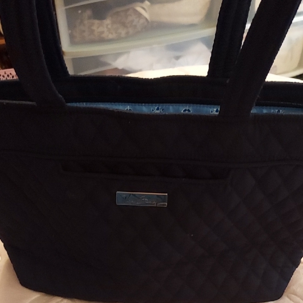 Vera Bradley Blue Quilted Tote Bag